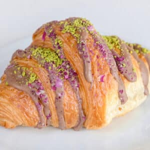 Chocolate Rose Pistachio Croissant Tray
